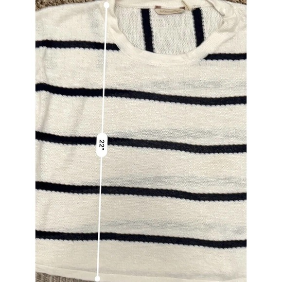 Soft Surroundings Womens Sweater Sz XL Knit Striped Venice Sweater Rayon Dolman - Picture 8 of 8